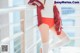 Coser @ 桜 桃 喵 Vol.091: 红色 体操服 (44 photos) P22 No.0b51bd