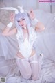 G44不会受伤 Cosplay 碧蓝航线 恶毒皮肤 懒懒的白兔 P17 No.88d345 Image No. 17